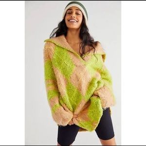 Free People sunshine to follow argyle sweater